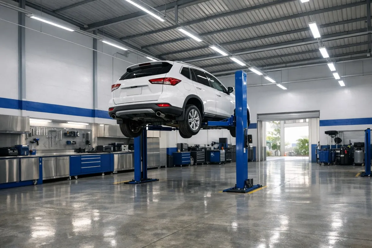 Garage sửa chữa ô tô hiện đại của Đại Lộc Auto tại Đà Nẵng